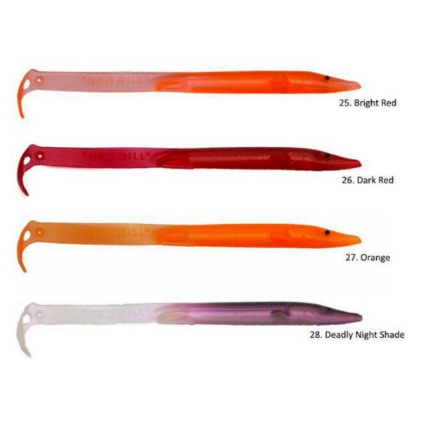 Silicone Eel Lures Red Gill - AL06