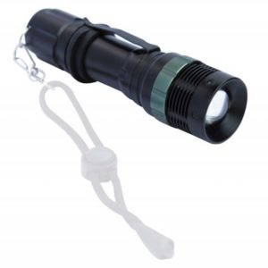Μαύρος Φακός Αλουμινίου 1 LED/3W - CAMP06