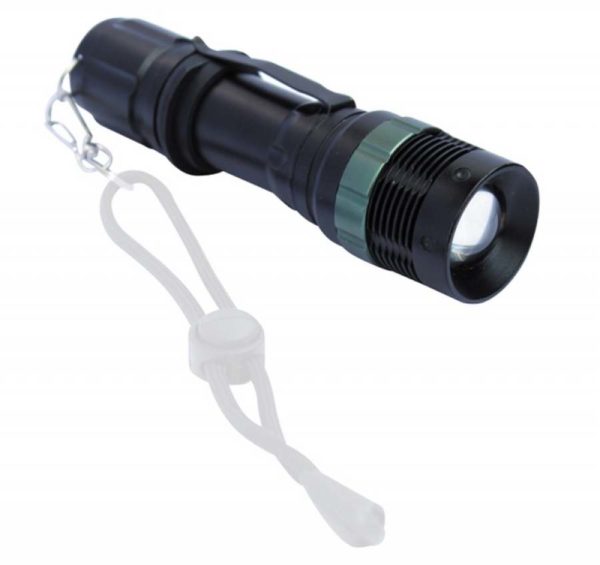 Μαύρος Φακός Αλουμινίου 1 LED/3W - CAMP06