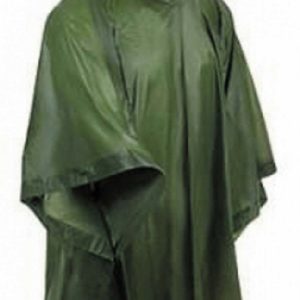 Khaki Waterproof Poncho PVC - CAMP17
