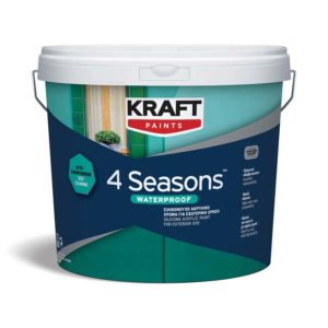4SEASONS Silicone Acrylic Coating WATERPROOF 10L - KRAFT Paints - EKSXR03
