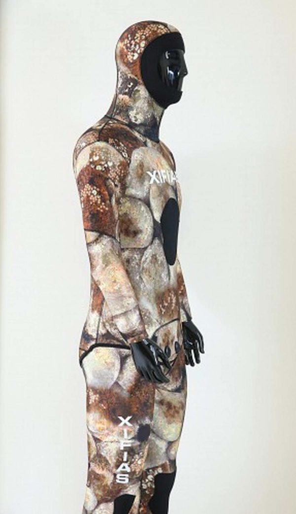 Brown Wetsuit CAMO 5mm with Lining - SCUB06