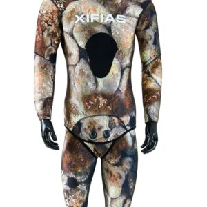 Brown Wetsuit CAMO 5mm with Lining - SCUB06